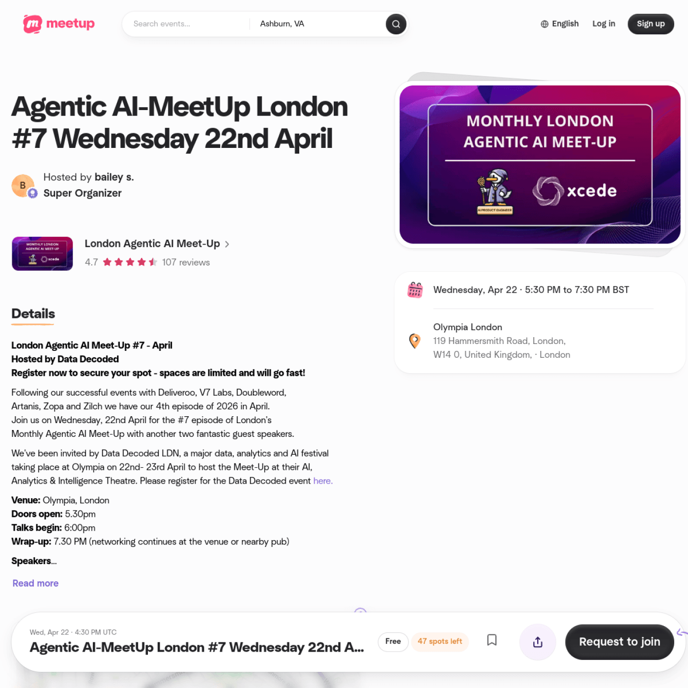 Agentic AI-MeetUp London #7 cover