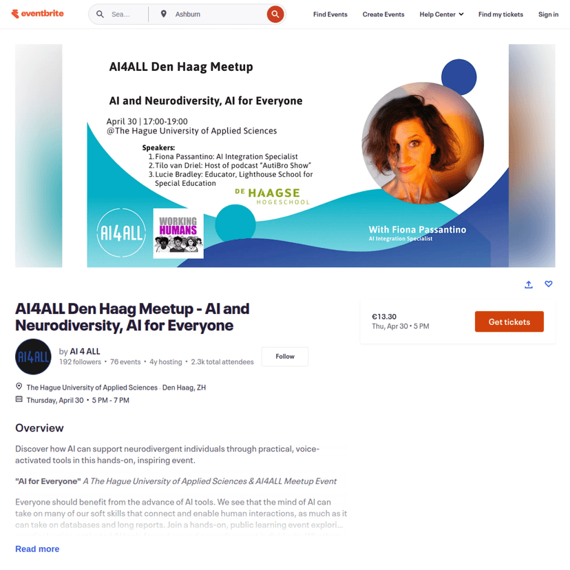 AI4ALL Den Haag Meetup - AI and Neurodiversity, AI for Everyone