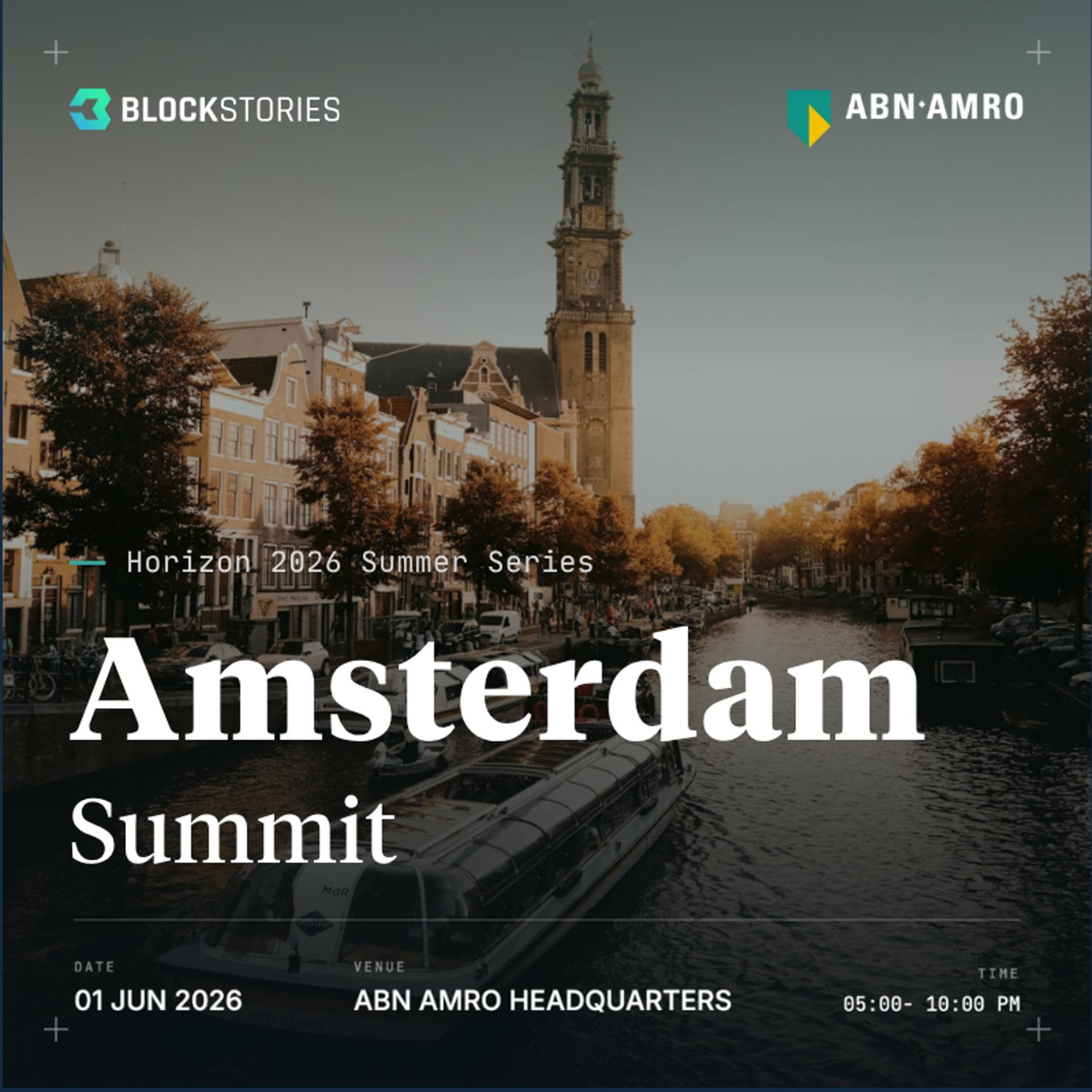 Blockstories Horizon 2026: Amsterdam Summit 🇳🇱